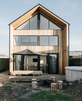 Architect, designed home exterior at The Cape, Cape Paterson